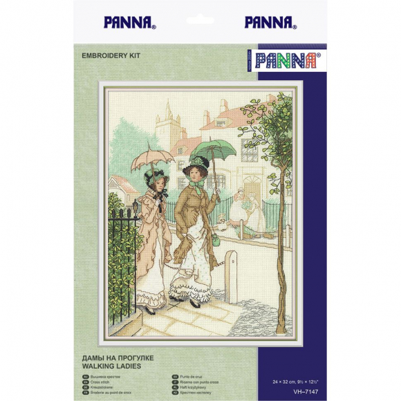 Набор для вышивания PANNA арт. VH-7147 Дамы на прогулке 24х32 см
