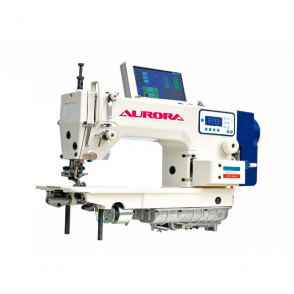 Специальная машина для подгибки низа c нижним и переменным верхним продвижением с электронным управлением Aurora A-5494C-7-S Специальная машина для подгибки низа c нижним и переменным верхним продвижением с электронным управлением Aurora A-5494C-7-S