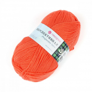Пряжа для вязания ПЕХ Перспективная (50% мериносовая шерсть, 50% акрил) 5х100г/270м цв.396 настурция