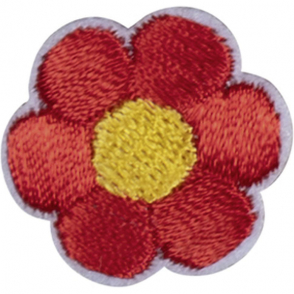 Термоаппликация "Цветок красный"