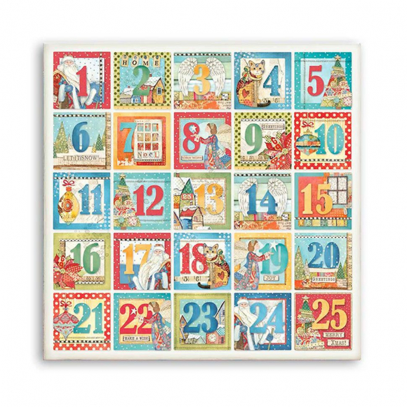 Бумага двухсторонняя для скрапбукинга "Новогодний пэчворк" Бумага двухсторонняя для скрапбукинга "Новогодний пэчворк"