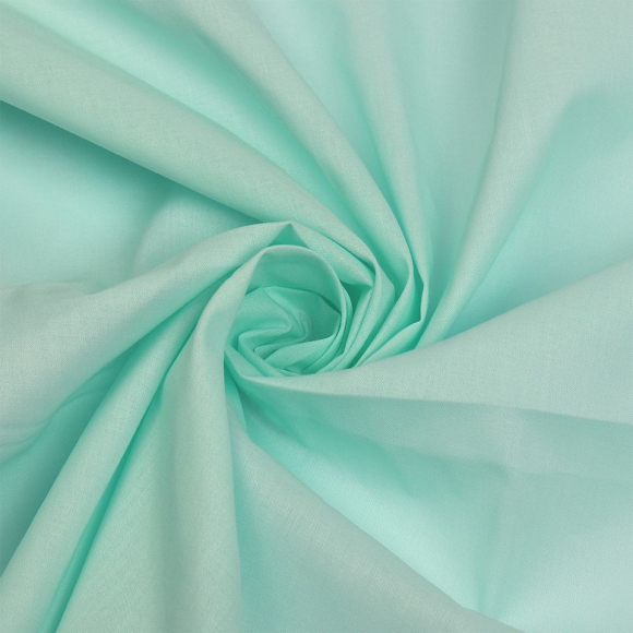Ткань Батист 72 г/м? 100% хлопок шир.150 см арт.TBY.Bt.47 цв.мятный уп.1м