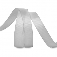 Лента Ideal репсовая в рубчик шир.12мм цв. 007 (092) св.серый уп.27,42м