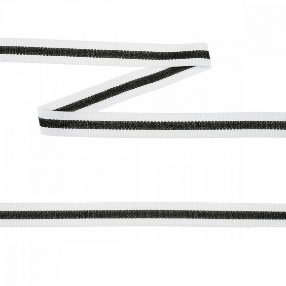 Тесьма TBY тканая Рубчик неэластичная Лампас NET6115 шир.15мм уп,45,7м Тесьма TBY тканая Рубчик неэластичная Лампас NET6115 шир.15мм уп,45,7м