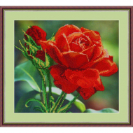 Набор для вышивания бисером "Красная роза"