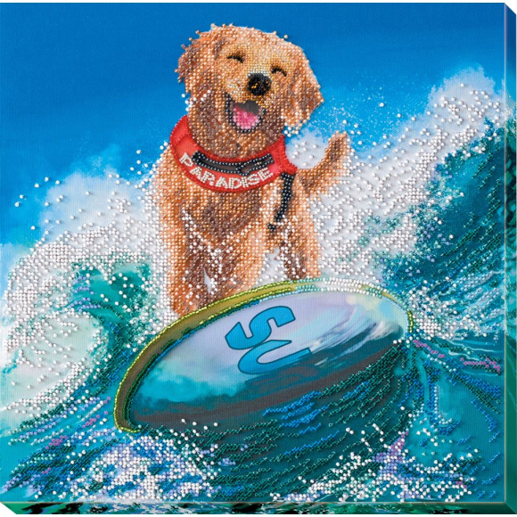 Набор для вышивания бисером АБРИС АРТ арт. AB-631 Море радости 30х32 см