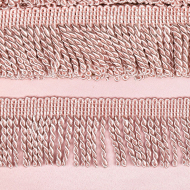 Бахрома для штор арт.0390-0910 цв.6377 шир.62мм цв.св.розовый уп.10м