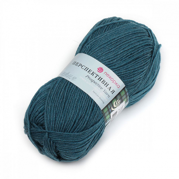 Пряжа для вязания ПЕХ Перспективная (50% мериносовая шерсть, 50% акрил) 5х100г/270м цв.1178 св.морская волна