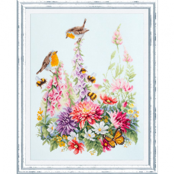 Набор для вышивания ЧУДЕСНАЯ ИГЛА арт.130-032 Звонкие малиновки 31х40 см