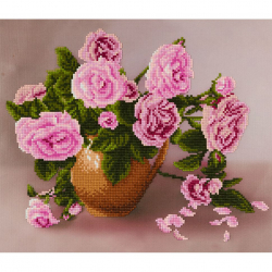 Кристальная мозаика на холсте ФРЕЯ арт.ALVR-17 055 Розы 35х30 см