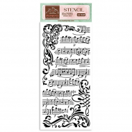 187844_Трафарет "Create Happiness musica" серии Mix Media 3D эффект