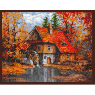 Набор для вышивания ПАЛИТРА арт.08.003 Водяная мельница 39х30 см