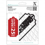 84257_Нож для вырубки "Бирка - Не открывать до 25 декабря"