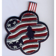 Термоаппликация HKM "Утенок с цветком на флаге"