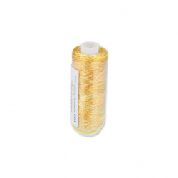 Нитки для вышивания Gamma мультиколор M120/2 100% вискоза 10 шт. 400 я цв.Set 6 желтые