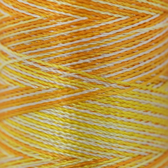 Нитки для вышивания Gamma мультиколор M120/2 100% вискоза 10 шт. 400 я цв.Set 6 желтые