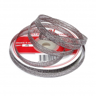 Лента IDEAL с люрексом арт.ТВ-ЛЮР шир. 6мм цв.139 черный/серебро уп.22,85 м
