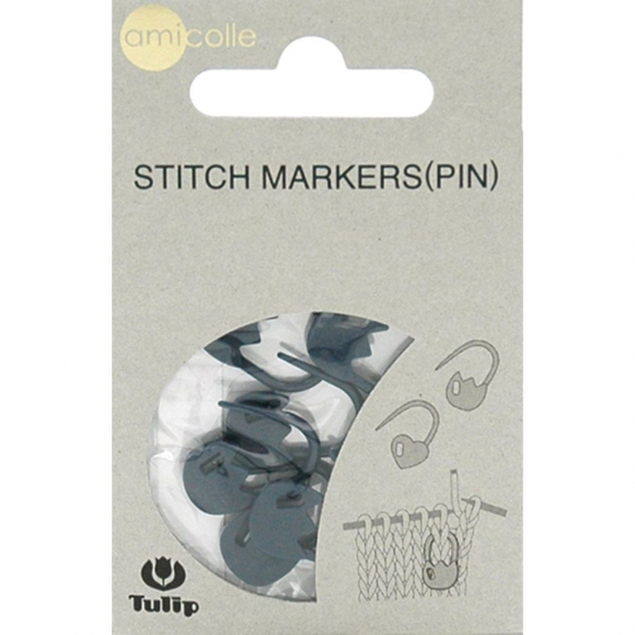 Tulip Набор маркеров для вязания Amicolle, тюльпан арт.AC-026E пластик, цв.темно-синий уп.7шт Tulip Набор маркеров для вязания Amicolle, тюльпан арт.AC-026E пластик, цв.темно-синий уп.7шт