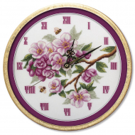 Набор для вышивания PANNA арт. CH-1579 Часы. Цветут сады 25х25 см