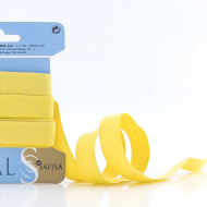 32166_Тесьма киперная хлопковая на блистере SAFISA, 14 мм, 2,5 м , цвет 32, желтый