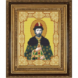 Рисунок на ткани (Бисер) КОНЁК арт. 9163 Святой Олег 15х18 см