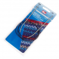 211221 PRYM Спицы круговые для вязания с гибкой черной леской 2,5мм 100см алюминий уп.1шт