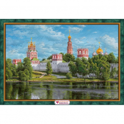 Набор для изготовления картин АЛМАЗНАЯ ЖИВОПИСЬ арт.АЖ.1911 Новодевичий монастырь 60х40 см