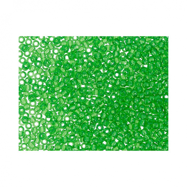 Бисер Япония "TOHO" 15/0  круглый 1  1.5 мм 5 х 5 г №0007 зеленый