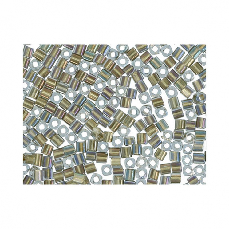 Бисер Япония "TOHO" CUBE №2  1.5 мм 5 х 5 г №0271 оливковый/радужный