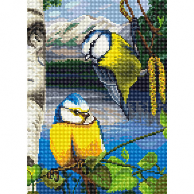 Алмазная мозаика Ah5527 Вестники весны 26х36