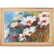 Набор для вышивания СДЕЛАЙ СВОИМИ РУКАМИ арт.Р-10 Ромашковое поле 34х22 см