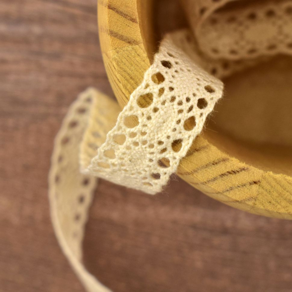 173826_Хлопковое кружево, 16 мм, цвет натуральный