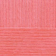 Пряжа для вязания ПЕХ Нежная (50% хлопок, 50% акрил) 5х50г/150м цв.058 коралл