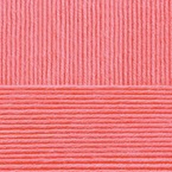 Пряжа для вязания ПЕХ Нежная (50% хлопок, 50% акрил) 5х50г/150м цв.058 коралл