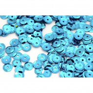Пайетки россыпью арт.TBY-FLK032 8мм цв.M2259 голубой уп.50г