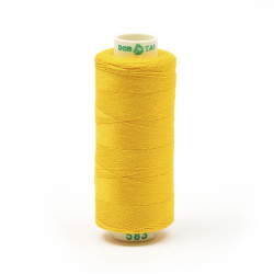 Нитки Dor Tak бытовые 40/2 полиэстер 366м цв.583 желтый
