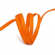 Лента Ideal репсовая в рубчик шир.6мм цв. 751 ярк.оранжевый уп.27,42м