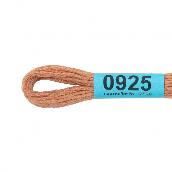 Нитки для вышивания Gamma мулине (0820-3070) 100% хлопок 24 x 8 м цв.0925 розово-бежевый