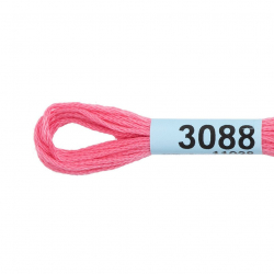 Нитки для вышивания Gamma мулине (3071-3172) 100% хлопок 24 x 8 м цв.3088 розовый