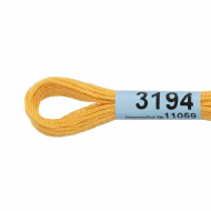 Нитки для вышивания Gamma мулине (3173-6115) 100% хлопок 24 x 8 м цв.3194 желтый