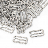 Крючок для бюстгальтера металл TBY-915 15мм, цв.никель, уп.1000шт