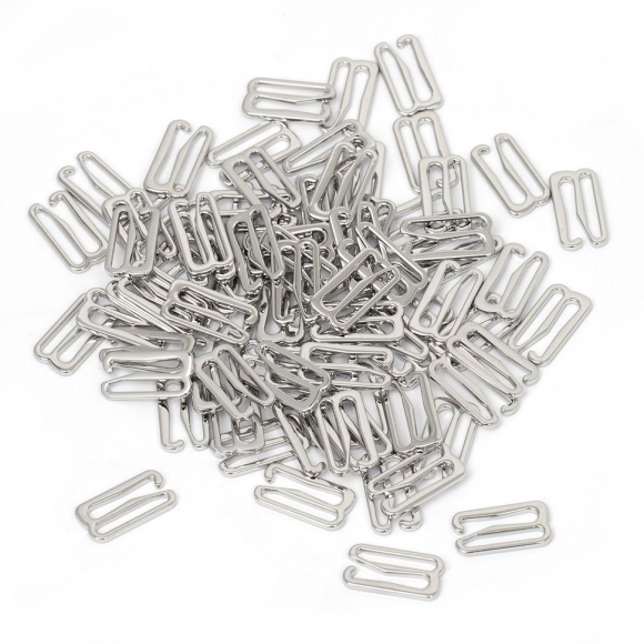 Крючок для бюстгальтера металл TBY-915 15мм, цв.никель, уп.1000шт