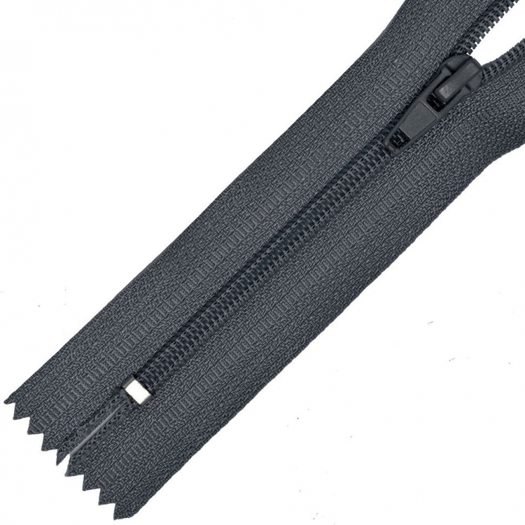 Молния MaxZipper брючная №4 замок автомат, 20см н/р цв.F312 т.серый уп.100шт