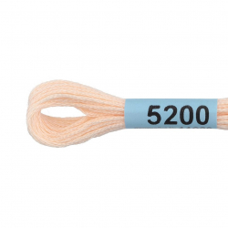 Нитки для вышивания Gamma мулине (3173-6115) 100% хлопок 24 x 8 м цв.5200 св.бежевый