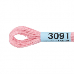 Нитки для вышивания Gamma мулине (3071-3172) 100% хлопок 24 x 8 м цв.3091 бл.розовый