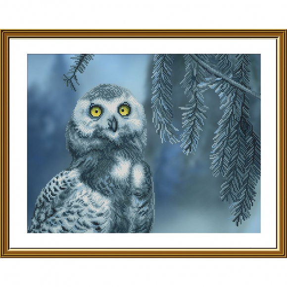 Набор для вышивания мулине НОВА СЛОБОДА арт.СВ2236 Совка 38х29 см