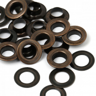 Люверсы сталь New Star №28 (? 13мм, h 7,8мм) цв.антик уп.50шт