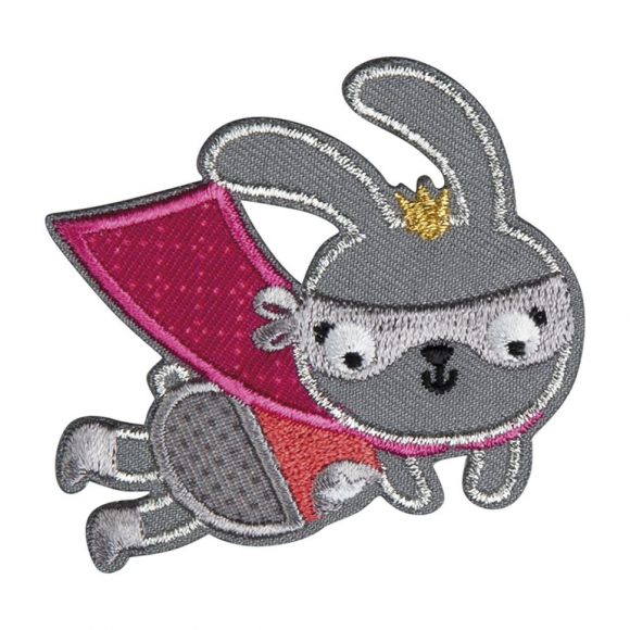 Термоаппликация "Зайчик в розовой накидке"