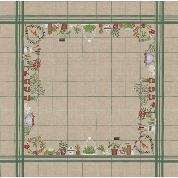 184264_Набор для вышивания скатерти "NAPPE LEGUMES" (Овощи)