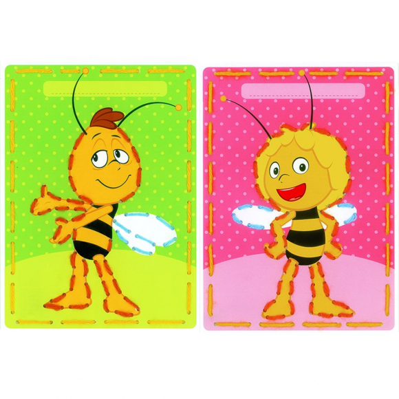 Набор для вышивания VERVACO арт.PN-0157763 Майя и Вилли на перфорированной бумаге 18,5х26 см